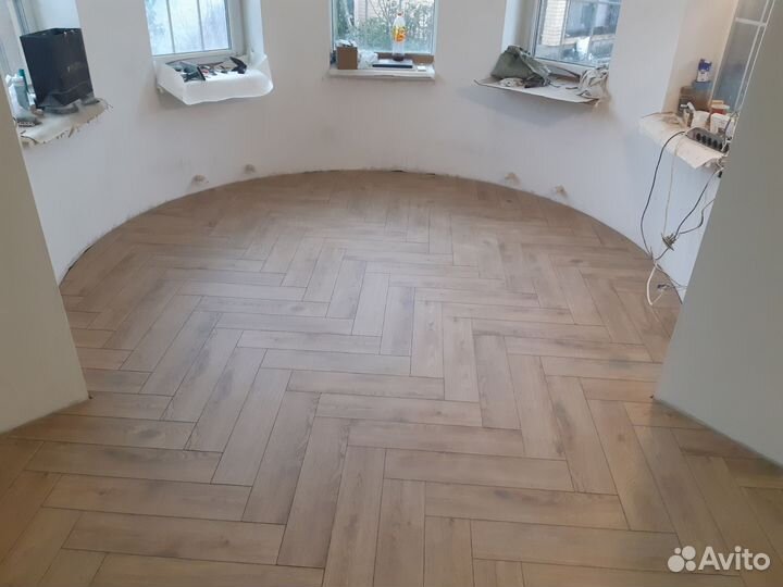 Укладка ламината, кварцвинила, SPC,паркета