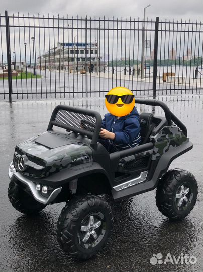 Детский электромобиль Mercedes Unimog