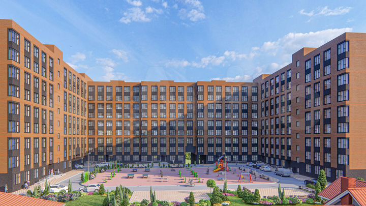 2-к. квартира, 63,1 м², 1/10 эт.