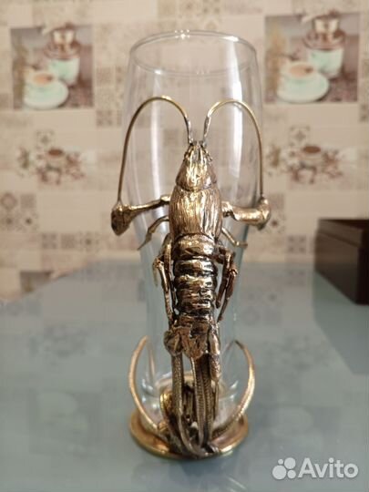 Пивной бокал рак в подарочной коробке