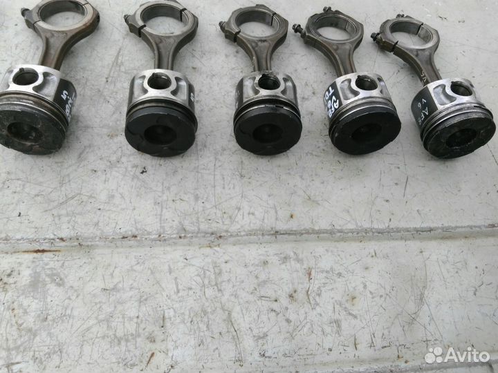 Поршни шатуны AFB 2.5 TDI V6 Audi A6 C5