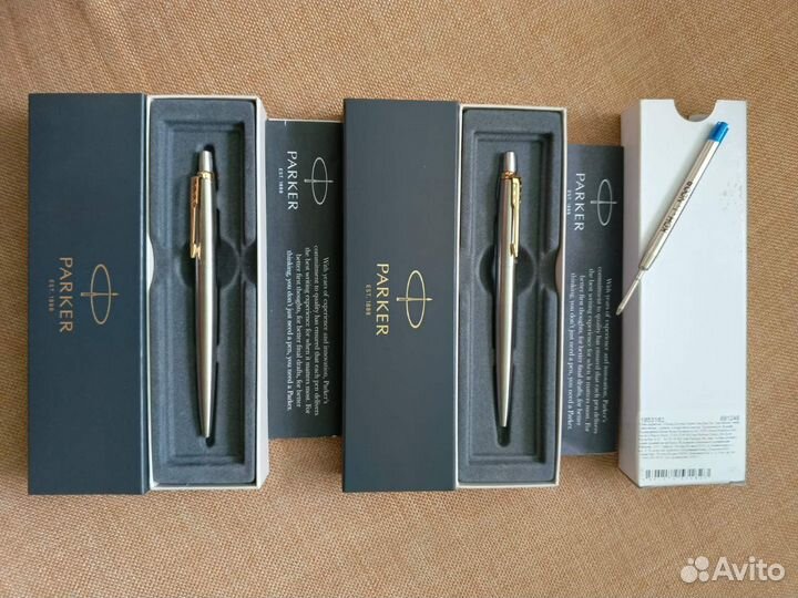 Ручка шариковая parker jotter stainless steel GT с