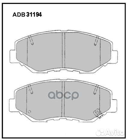 Колодки тормозные ADB31194 allied nippon