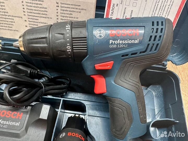 Шуруповерт ударный bosch gsb 120 li