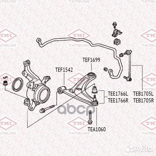 Honda Jazz 02- TEB1705L tatsumi