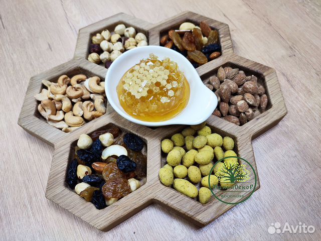 Менажница Соты из высокопрочного массива Дуба