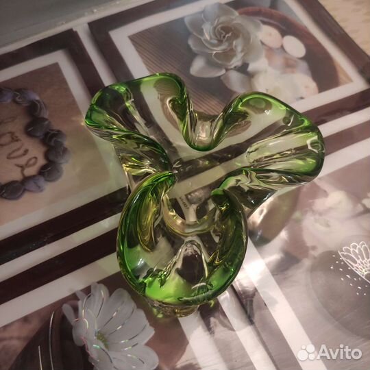 Пепельницы цветное гутное стекло СССР