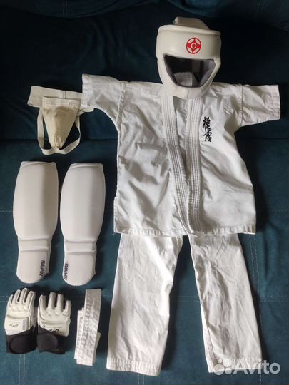 Комплект для каратэ детское 110 р. с защитой