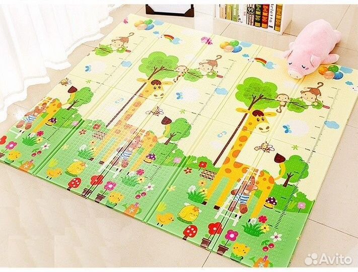 Детский коврик книжка Животные, новый