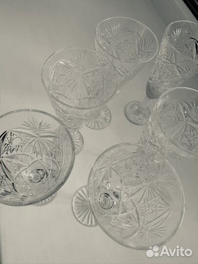 Фужеры хрустальные СССР