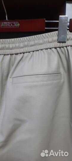 Брюки из экокожи lime, M