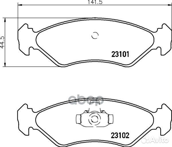 Колодки торм.пер. Ford Fiesta, Ka MDB1884 Mintex