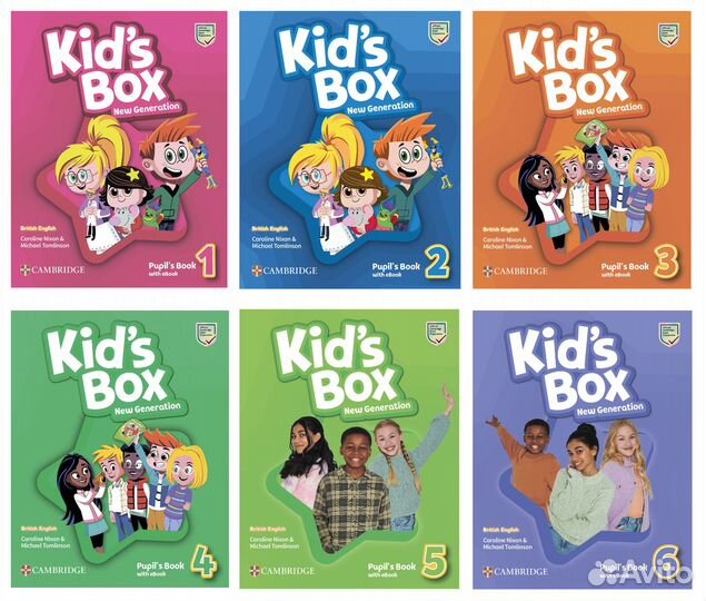 Kid's Box New Generation:1,2,3,4,5,6+flashcards