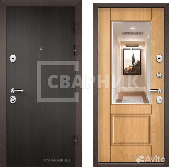 Входная дверь с зеркалом на заказ замер бесплатный