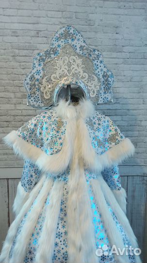 Костюм Снегурочки взрослый размер до 48