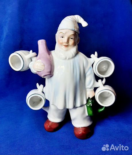 Графин/штоф Гном фарфоровый винтаж