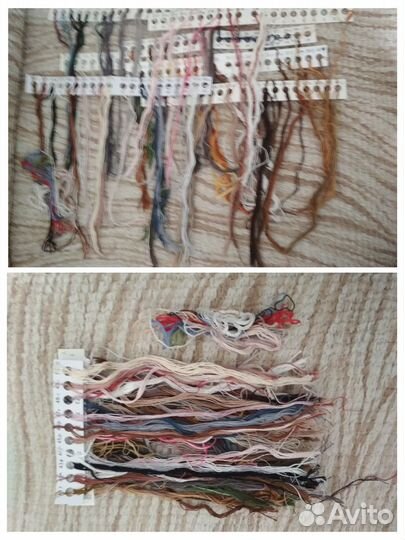 Нитки для вышивания разные