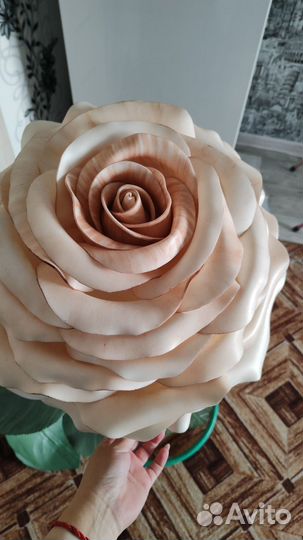 Цветок розы из изолона 150см