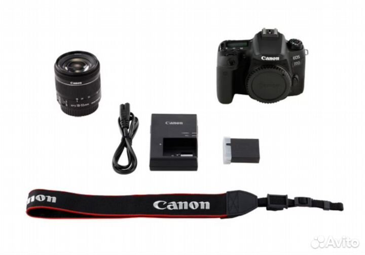 Фотоаппарат зеркальный Canon EOS 77D Kit EF-S 18-5