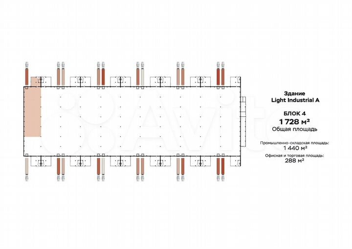Склад в продажу, 1728 м²