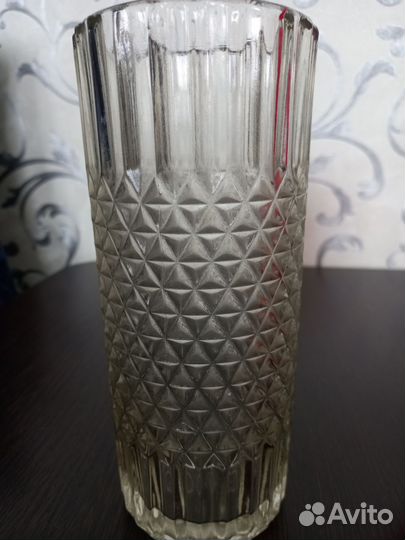 Вазы. Хрустальная и рубиновое стекло. СССР