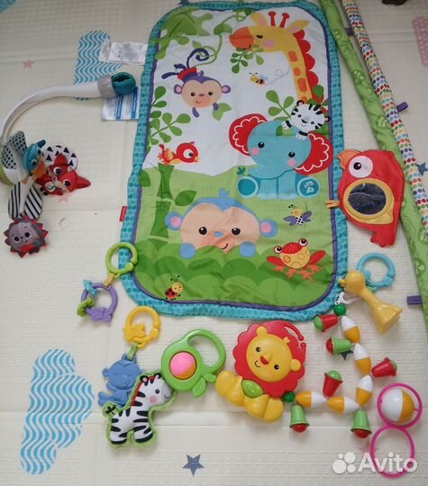 Игрушки для малыша, развивающий коврик, мобиль
