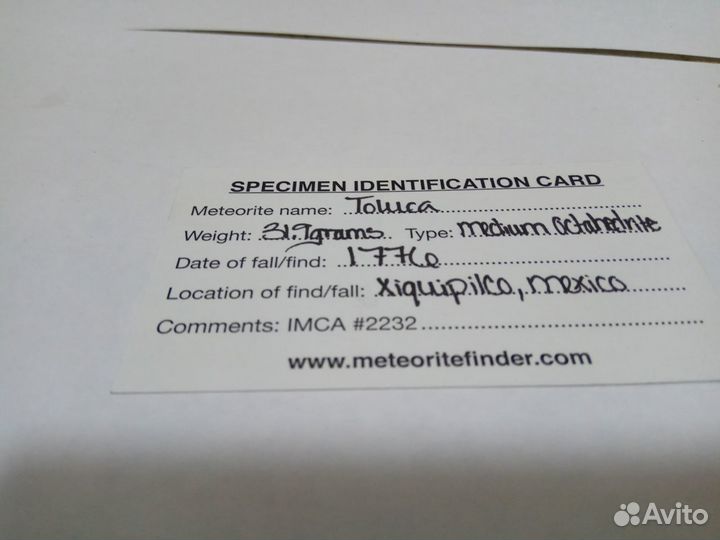 Метеорит Толука - 31.9 г