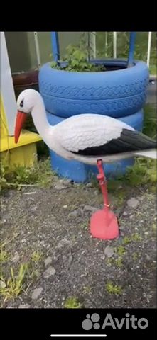 Садовая фигура аист