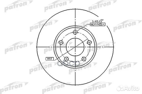 Диск тормозной передн audi: 100 90-94, 100 Avan