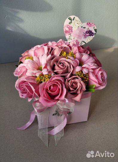 Мыльные цветы, розы, букеты из мыла, 1 сентября