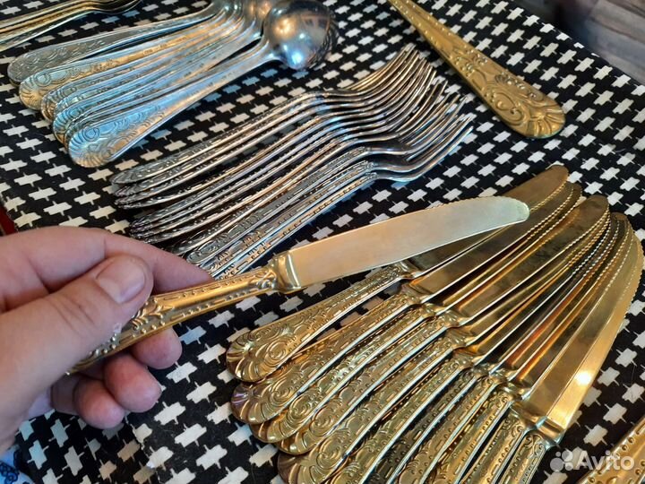 Набор столовых приборов LBL Italy E.P.Zinc 1970 г