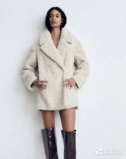 Шуба тедди zara