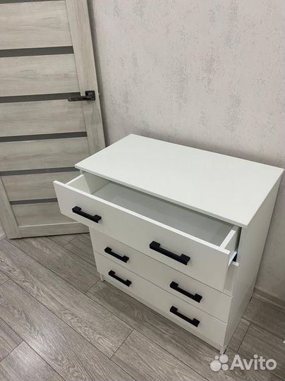 Комод белый 4 ящика 80 см / Доставим за 1-5 дней