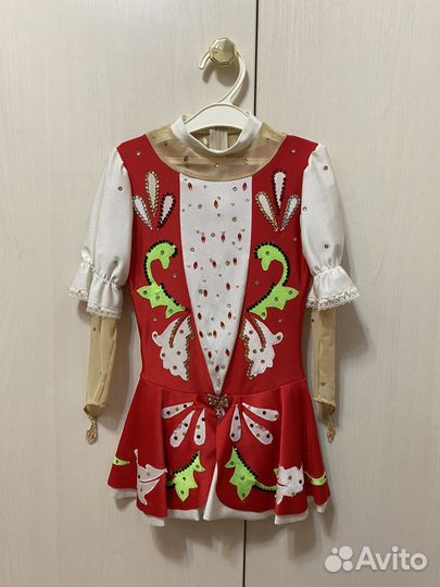 Платье для фигурного катания 116 122, перчатки