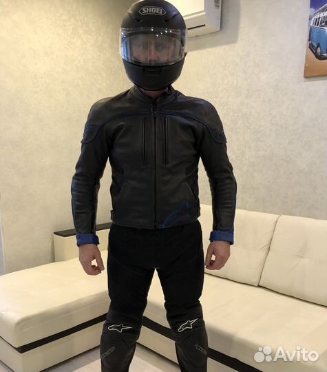 Мото куртка кожаная,штаны кожаные