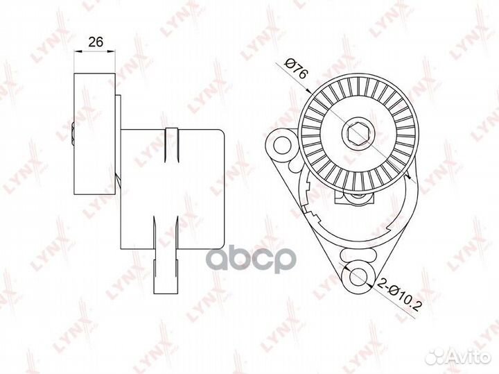 PT3010 lynx Натяжитель ремня навесного