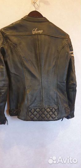 Мотокуртка кожаная женская, Sweep