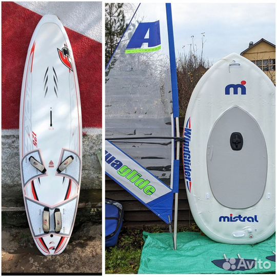 Доска виндсерфинг 125 л, доска с парусом Mistral