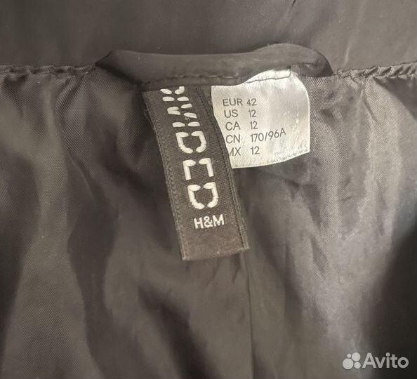 Пуховик H&M черный