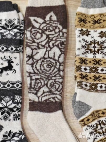 Чулки вязаные женские