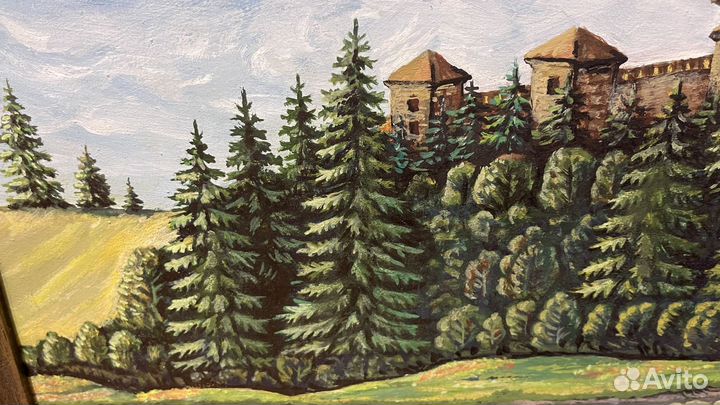 Картина маслом 44 x 55 - Старая крепость