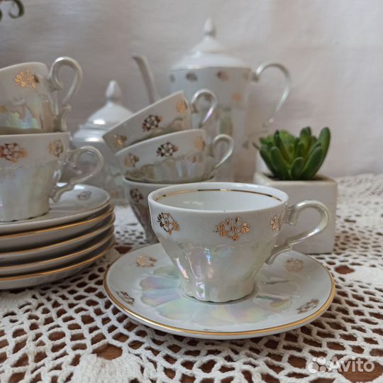 Кофейный сервиз. Югославия ручная роспись