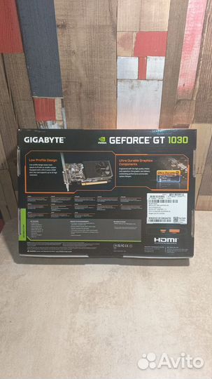 Видеокарта gigabyte GeForce GT 1030 2G LP GV-N1030