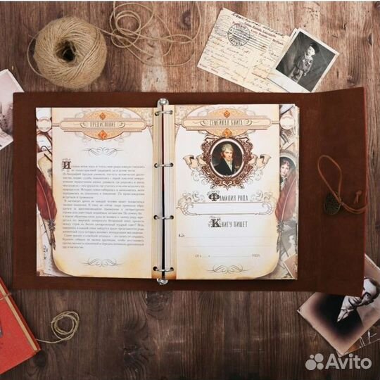 Родословная книга «Наш род», 65 листов, бордо