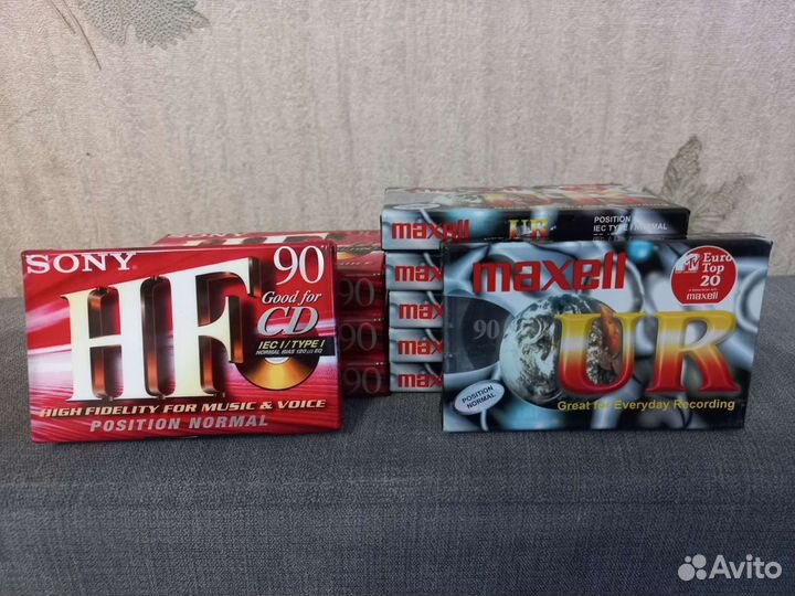 Продам аудикосеты 4 Sony,и 6 maxell