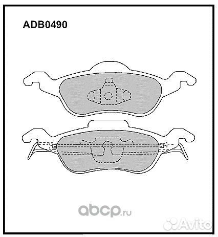 Колодки тормозные Ford Focus I передние