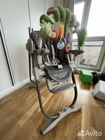 Стульчик для кормления chicco polly magic