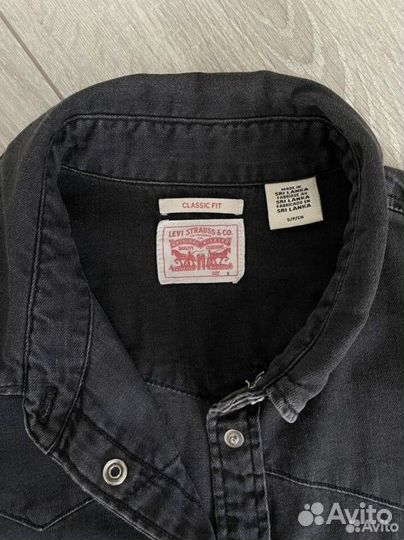 Джинсовая рубашка levis женская