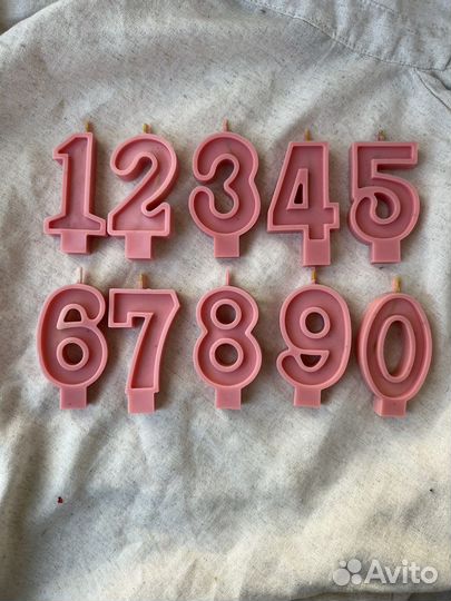Свечи цифры для торта