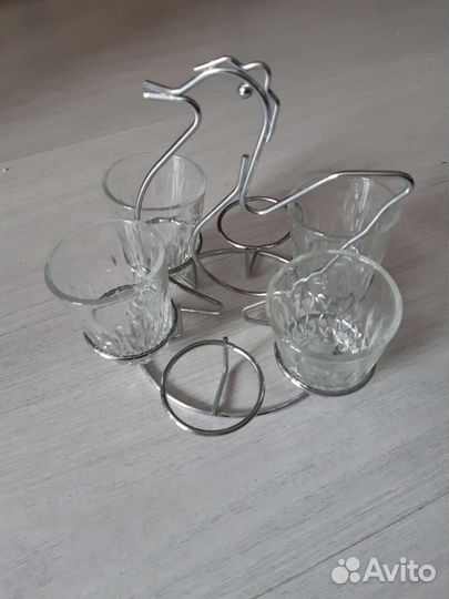 4 Стопки на подставке СССР